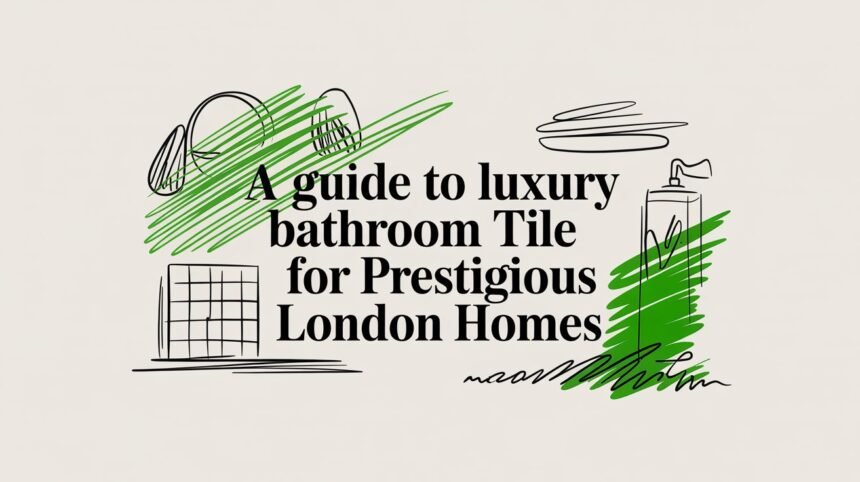luxury bathroom tile guide graphic