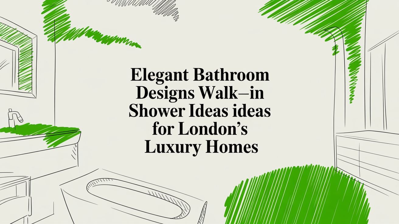 Elegant Bathroom Designs Walk-In Shower Ideas for London’s Luxury Homes bathroom designs walk in shower bathroom sketch