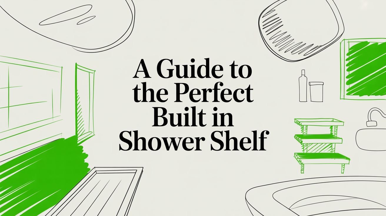 A Guide To The Perfect Built In Shower Shelf built in shower shelf bathroom guide