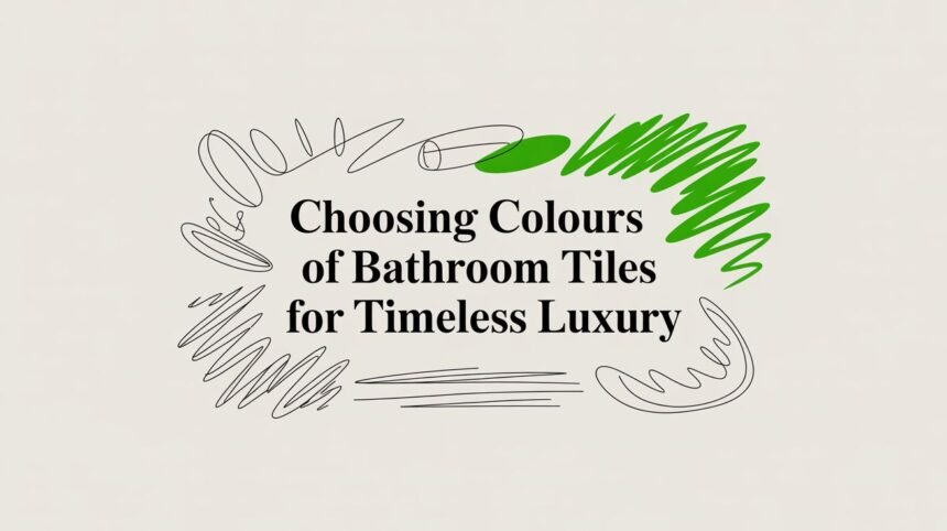 colours of bathroom tiles title text