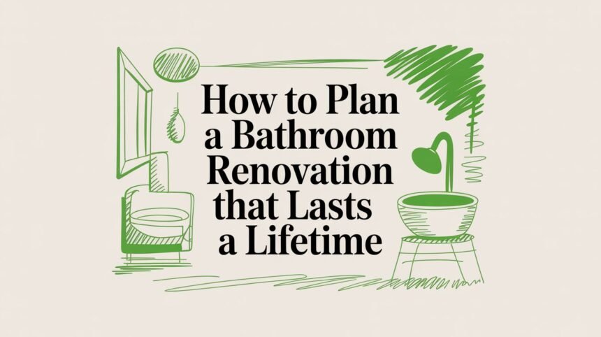How to Plan a Luxury Bathroom Renovation in London how to plan a bathroom renovation sketch illustration