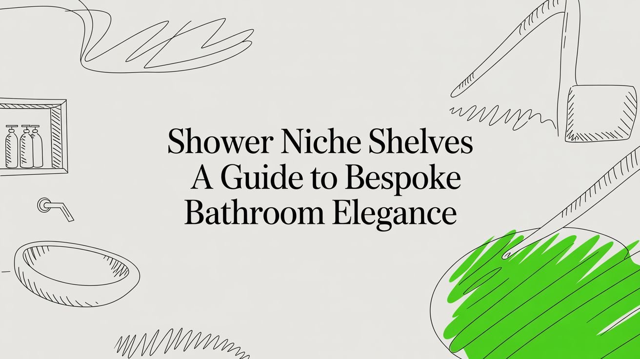 shower niche shelves bathroom design