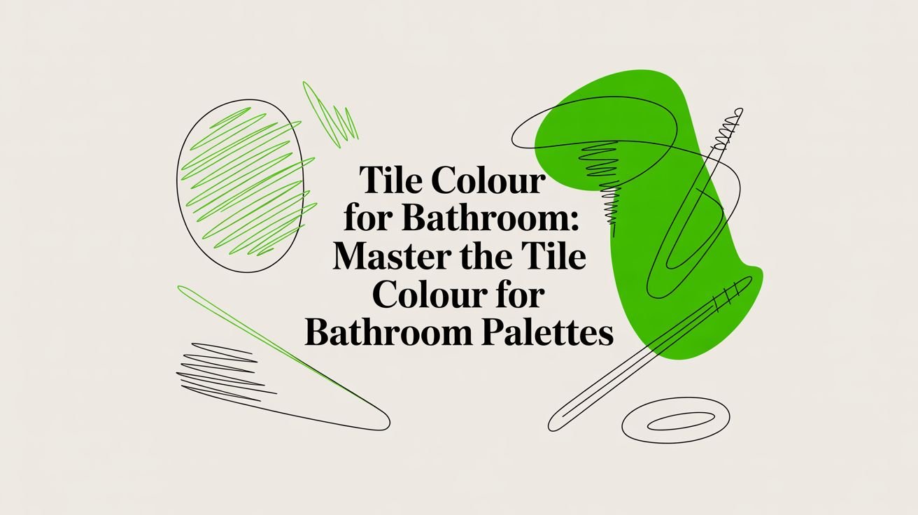tile colour for bathroom abstract graphic