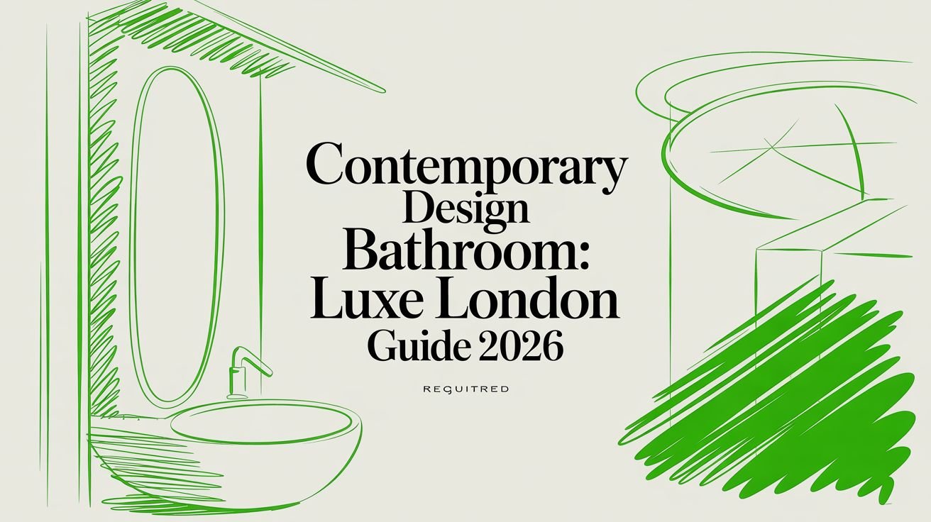 A Bespoke Contemporary Design Bathroom: Your 2026 London Guide contemporary design bathroom bathroom design
