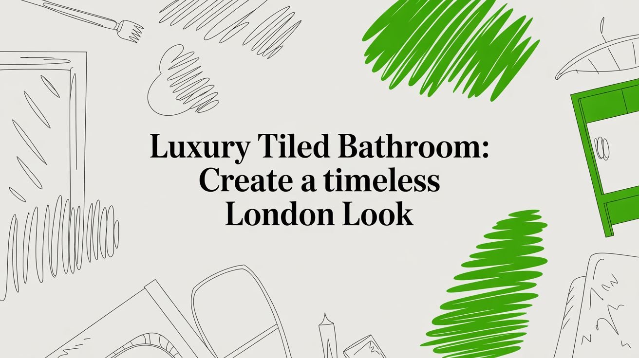 A Guide to Creating Your Bespoke Luxury Tiled Bathroom luxury tiled bathroom bathroom illustration