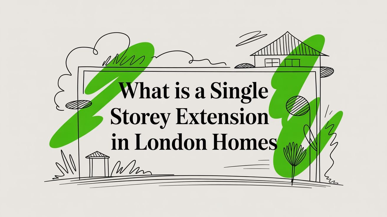 What Is a Single Storey Extension in London Homes what is a single storey extension illustration
