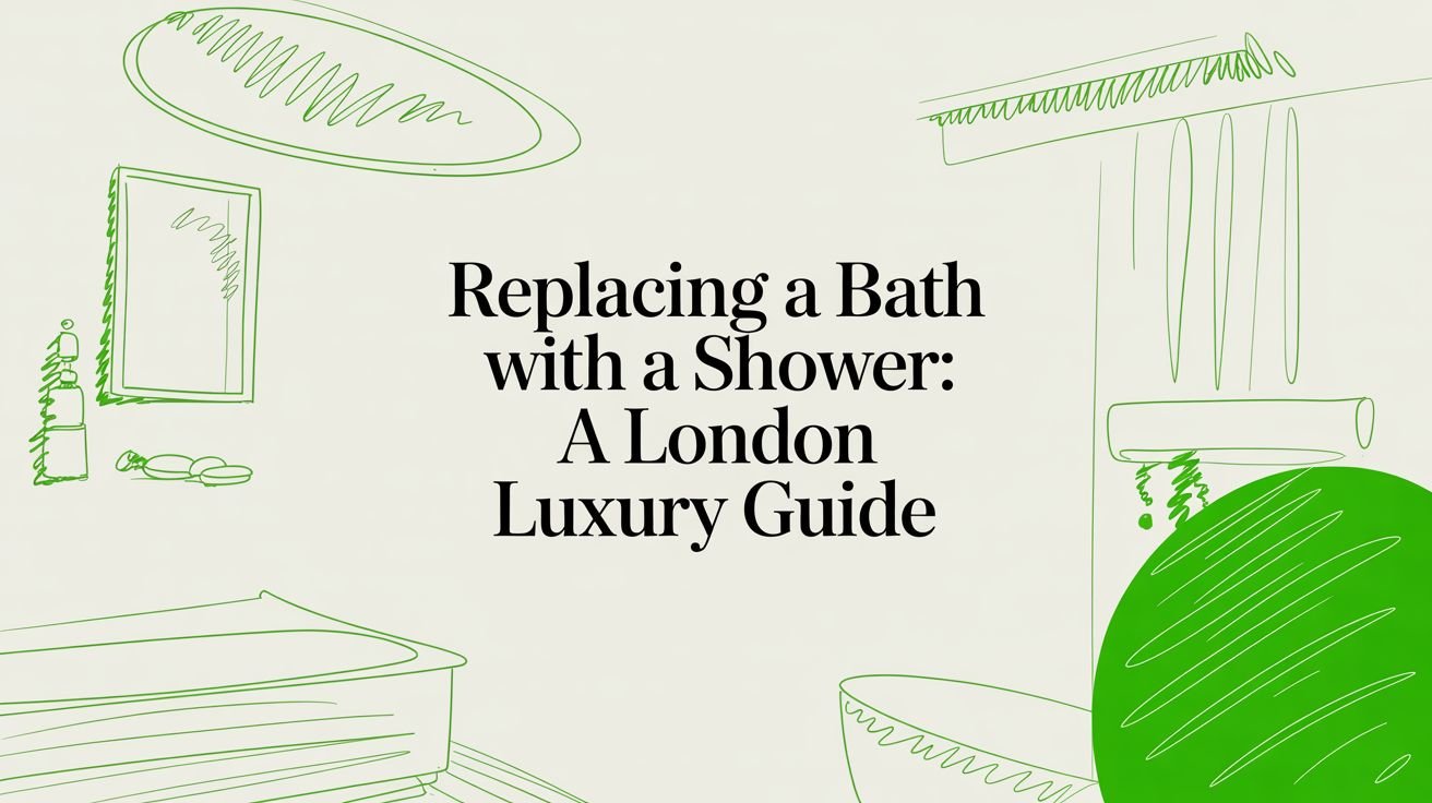 Replacing a Bath with a Shower: A London Luxury Guide replacing a bath with a shower bathroom renovation